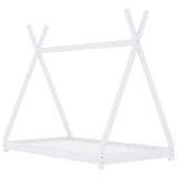 Vidaxl kinderbedframe massief grenenhout wit 90x200 cm