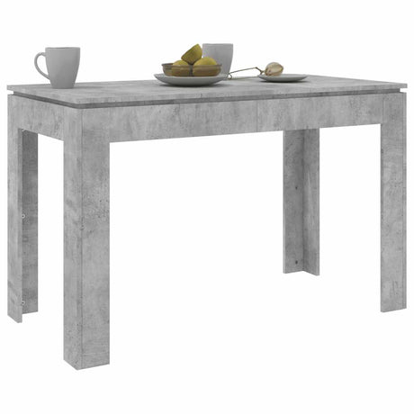 Vidaxl eettafel 120x60x76 cm bewerkt hout betongrijs