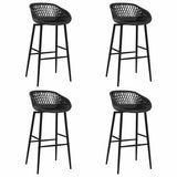 Vidaxl barstoelen 4 st zwart