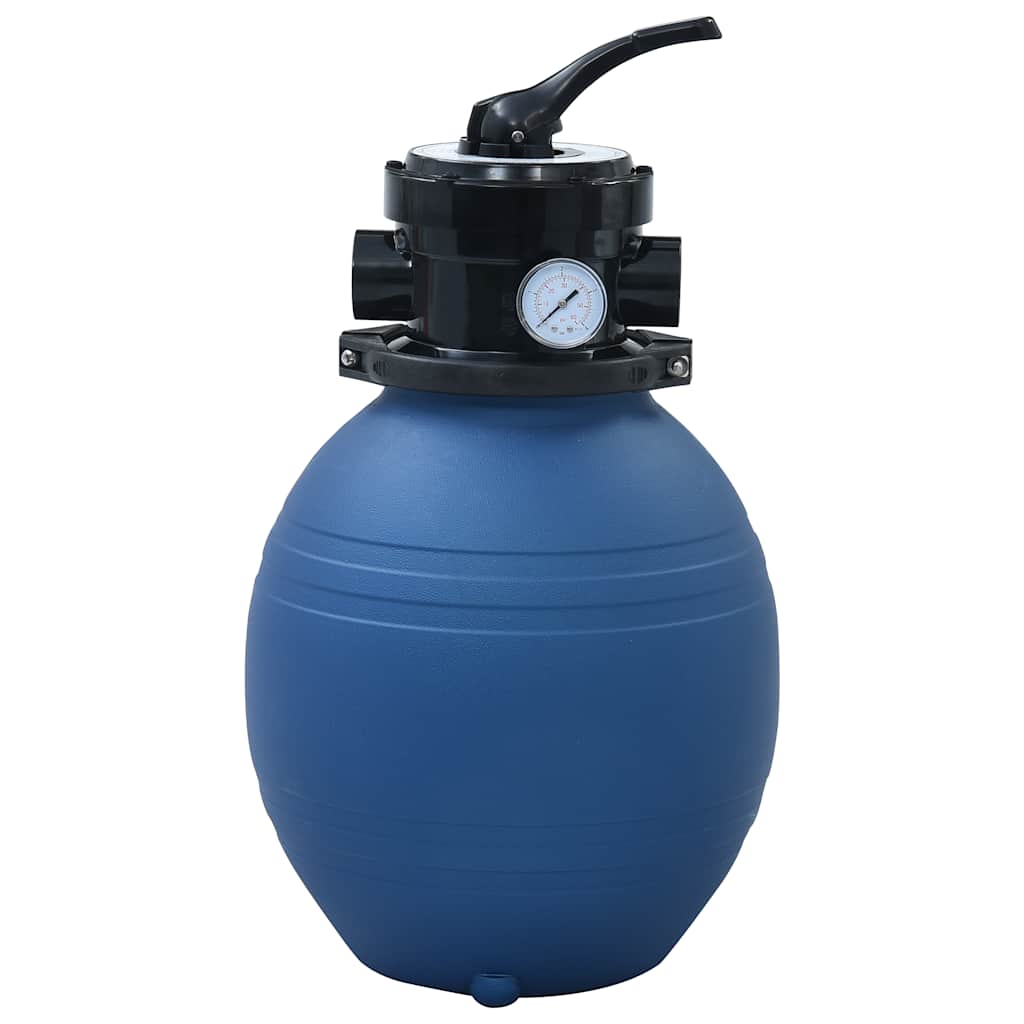 Vidaxl Swimming Pool Sand Filter med 4-positionsventil 300 mm blå
