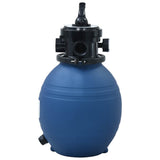 Vidaxl Swimming Pool Sand Filter med 4-positionsventil 300 mm blå