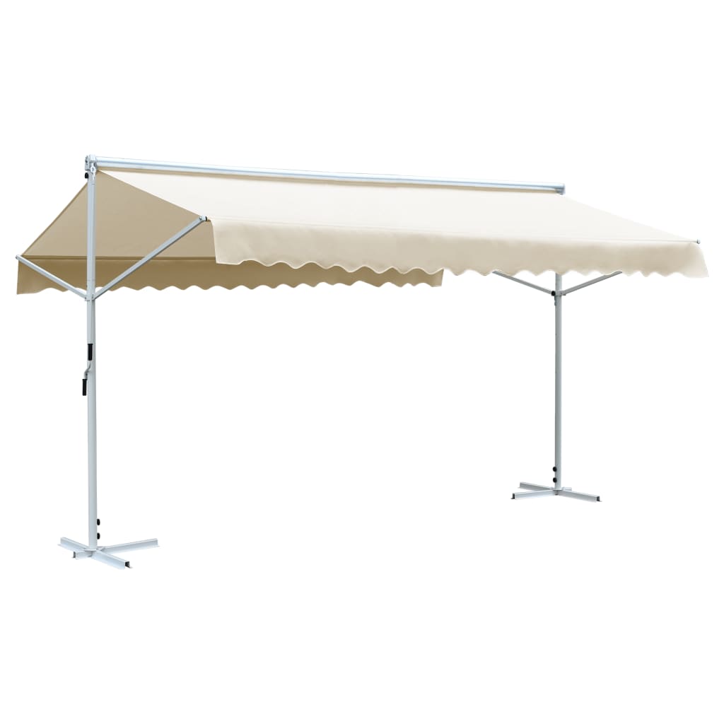 Vidaxl Luifel løsrevet 600x300 cm creme