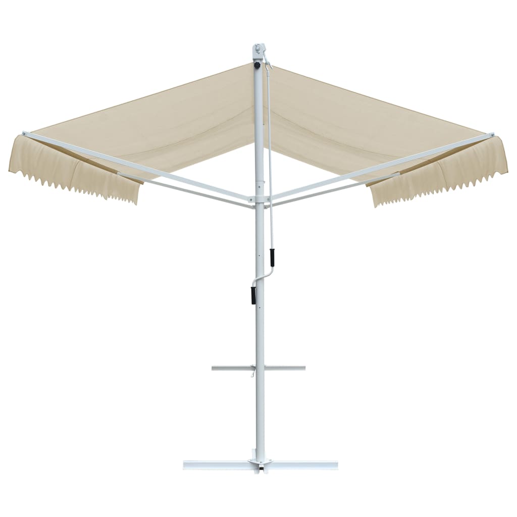 Vidaxl Luifel løsrevet 600x300 cm creme