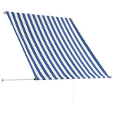 Vidaxx udtrækbart fortelt 100x150 cm blå og hvid