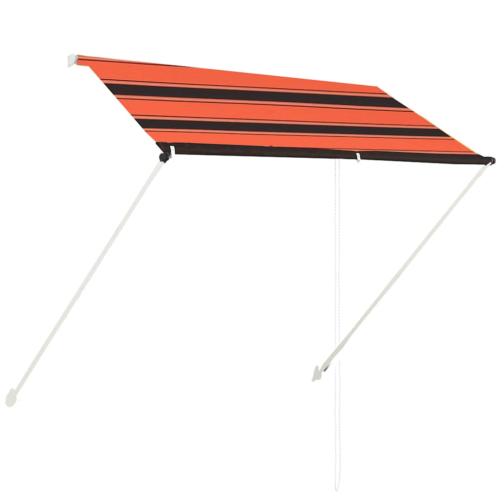 Vidaxx udtrækbart fortelt 200x150 cm orange og brun