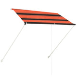 Vidaxx udtrækbart fortelt 200x150 cm orange og brun