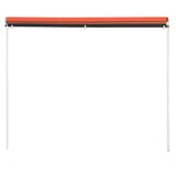 Vidaxl Luifel Udvides 250x150 cm orange og brun
