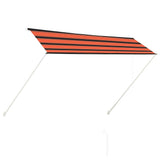 Vidaxl Luifel Udvidelig 300x150 cm orange og brun