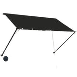 Vidaxl Luifel kan udvides med LED 250x150 cm antracit