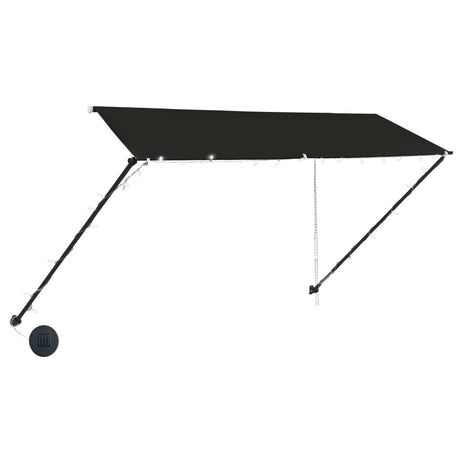 Vidaxl Luifel kan udvides med LED 300x150 cm antracit