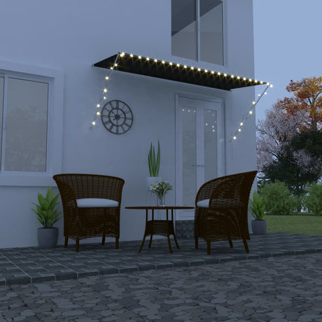 Vidaxl Luifel kan udvides med LED 300x150 cm antracit