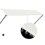 Vidaxl Luifel udvides med LED 300x150 cm creme