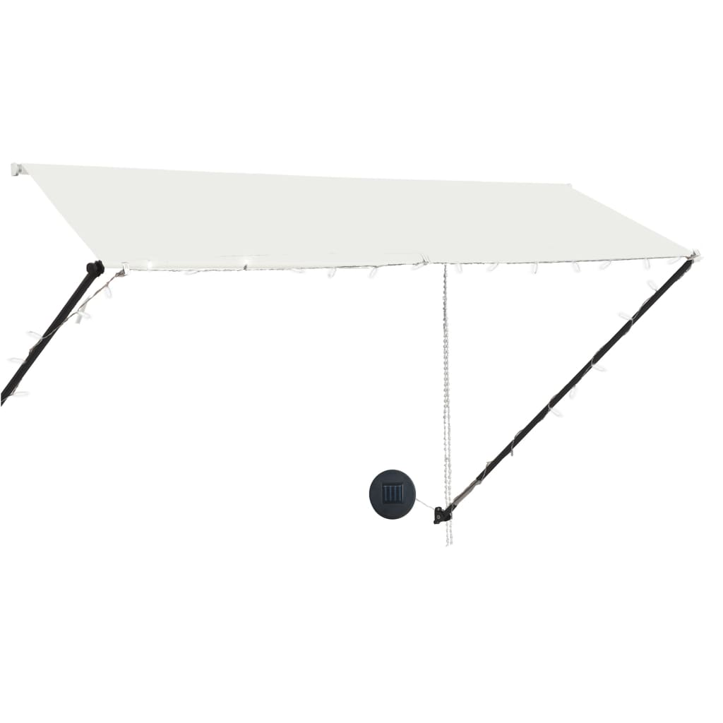 Vidaxl Luifel udvides med LED 300x150 cm creme