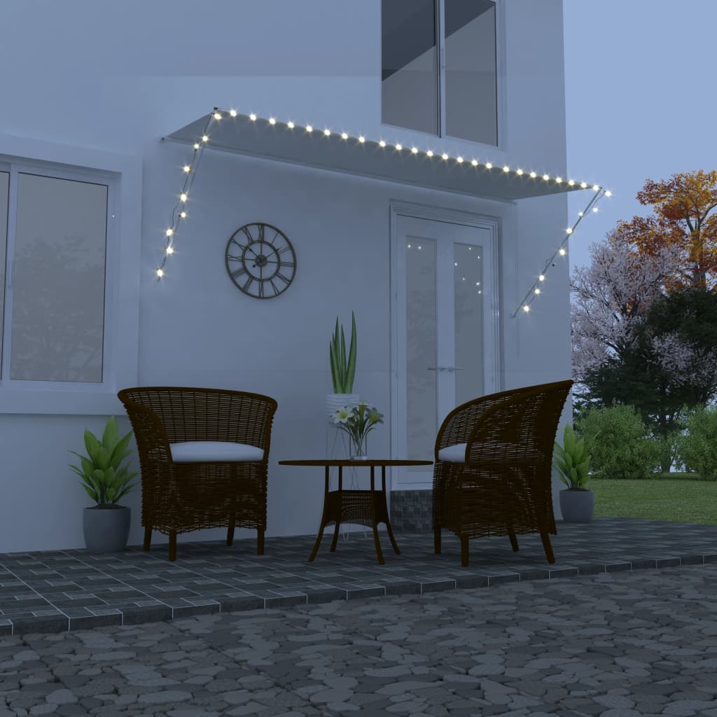 Vidaxl Luifel udvides med LED 300x150 cm creme