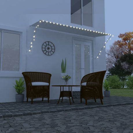 Vidaxl Luifel udvides med LED 300x150 cm creme