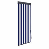 Vidaxl Roller Blind til udvendig 60x250 cm blå og hvid