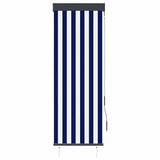Vidaxl Roller Blind til udvendig 60x250 cm blå og hvid