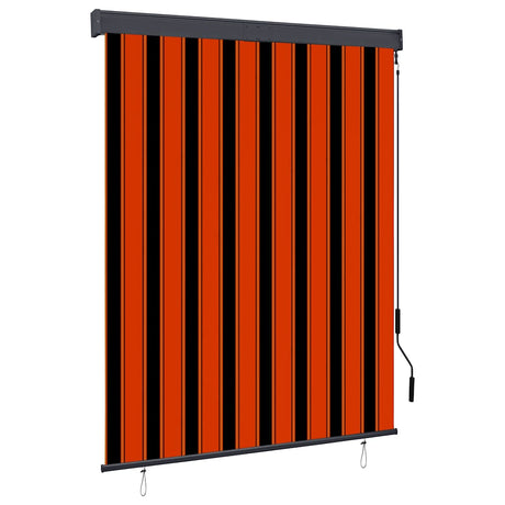 Vidaxl rolgordijn voor buiten 140x250 cm oranje en bruin