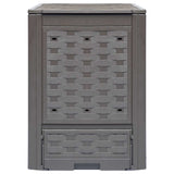 Vidaxx kompostbeholdere 2 stk 600 l 60x60x83 cm plast rattan brun