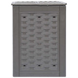 Vidaxx kompostbeholdere 2 stk 600 l 60x60x83 cm plast rattan brun