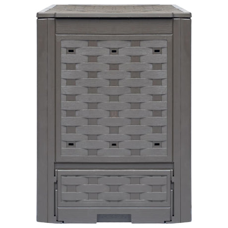 Vidaxx kompostbeholdere 3 stk 900 l 60x60x83 cm plast rattan brun