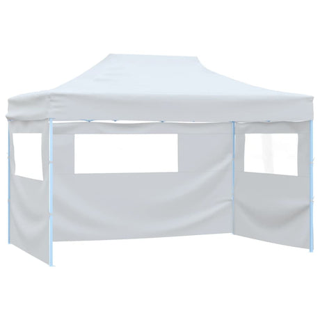 Vidaxx partytelt med 3 foldbare sidevægge 291x413x315 cm hvid