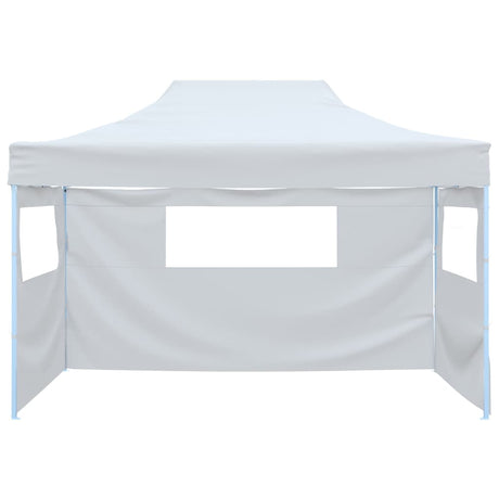 Vidaxx partytelt med 3 foldbare sidevægge 291x413x315 cm hvid