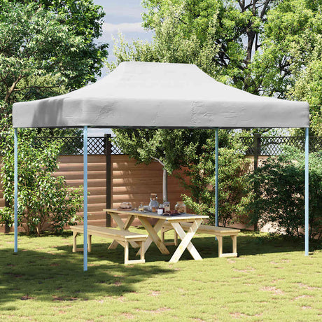 Vidaxx foldbart festtelt 280x410x315 cm stål hvid