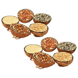Vidaxl Bird Food Fyldt Half Coconuts 10 St 290 G