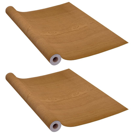 Vidaxl Door Filies Self -Adhesive 2 St 210x90 cm PVC Light Oak -farvet