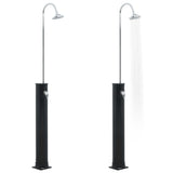 Vidaxl Solardouche 20 L 214 cm sort