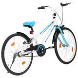 Vidaxl Børnecykel 24 tommer blå og hvid