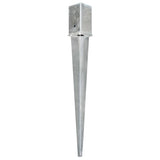 Vidaxx Ground Pegs 6 PCS 8x8x76 cm galvaniseret stål sølvfarvet