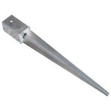 Vidaxx Ground Pegs 6 PCS 8x8x76 cm galvaniseret stål sølvfarvet