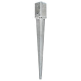 Vidaxx Ground Pegs 12 stk 8x8x76 cm galvaniseret stål sølvfarvet