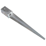 Vidaxx Ground Pegs 12 stk 8x8x76 cm galvaniseret stål sølvfarvet