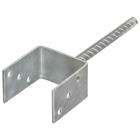 Vidaxl Ground Anchors 6 PCS 9x6x30 cm galvaniseret stål sølvfarvet