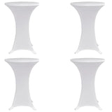 Vidaxx ståbordsdæksel 4 stk stretch ø60 cm hvid