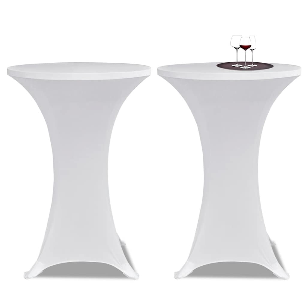 Vidaxx ståbordsdæksel 4 stk stretch ø60 cm hvid