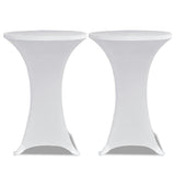 Vidaxx ståbordsdæksel 4 stk stretch ø60 cm hvid
