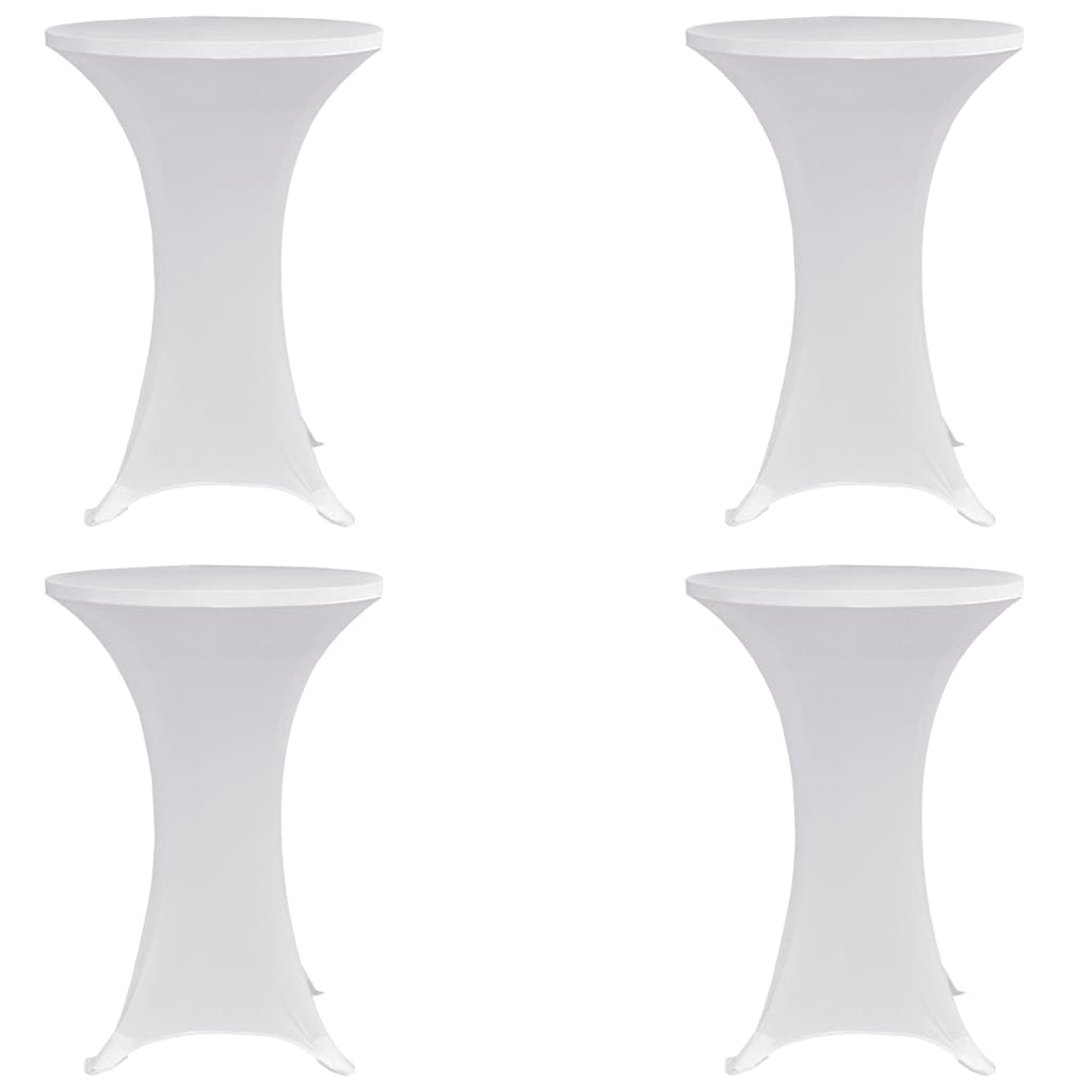 Vidaxx ståbordsdæksel 4 stk stretch ø70 cm hvid