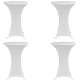 Vidaxx ståbordsdæksel 4 stk stretch ø70 cm hvid