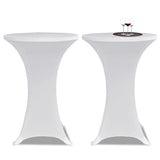 Vidaxx ståbordsdæksel 4 stk stretch ø70 cm hvid