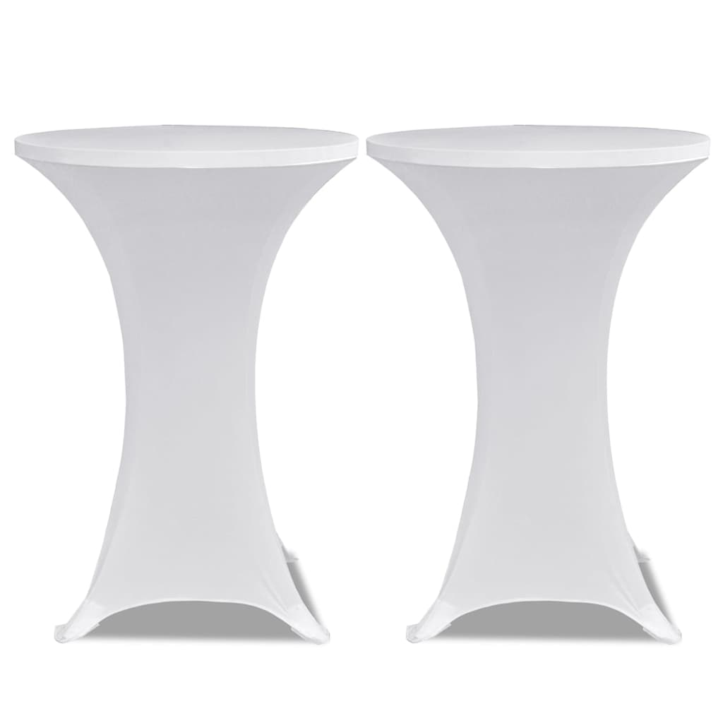 Vidaxx ståbordsdæksel 4 stk stretch ø70 cm hvid
