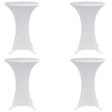 Vidaxx ståbordsdæksel 4 stk stretch ø80 cm hvid