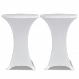 Vidaxx ståbordsdæksel 4 stk stretch ø80 cm hvid