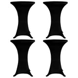 Vidaxx ståbordsdæksel 4 stk stretch ø60 cm sort