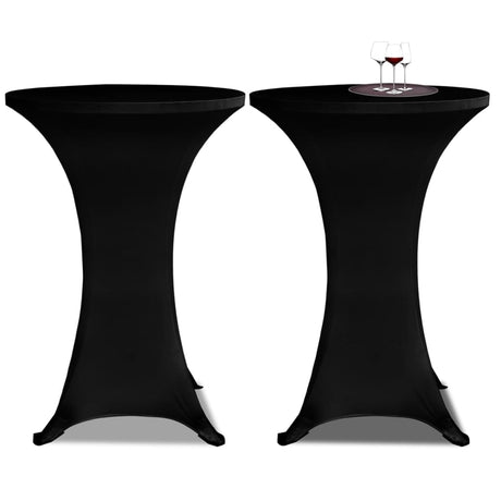 Vidaxx ståbordsdæksel 4 stk stretch ø70 cm sort