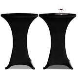 Vidaxx ståbordsdæksel 4 stk stretch ø80 cm sort