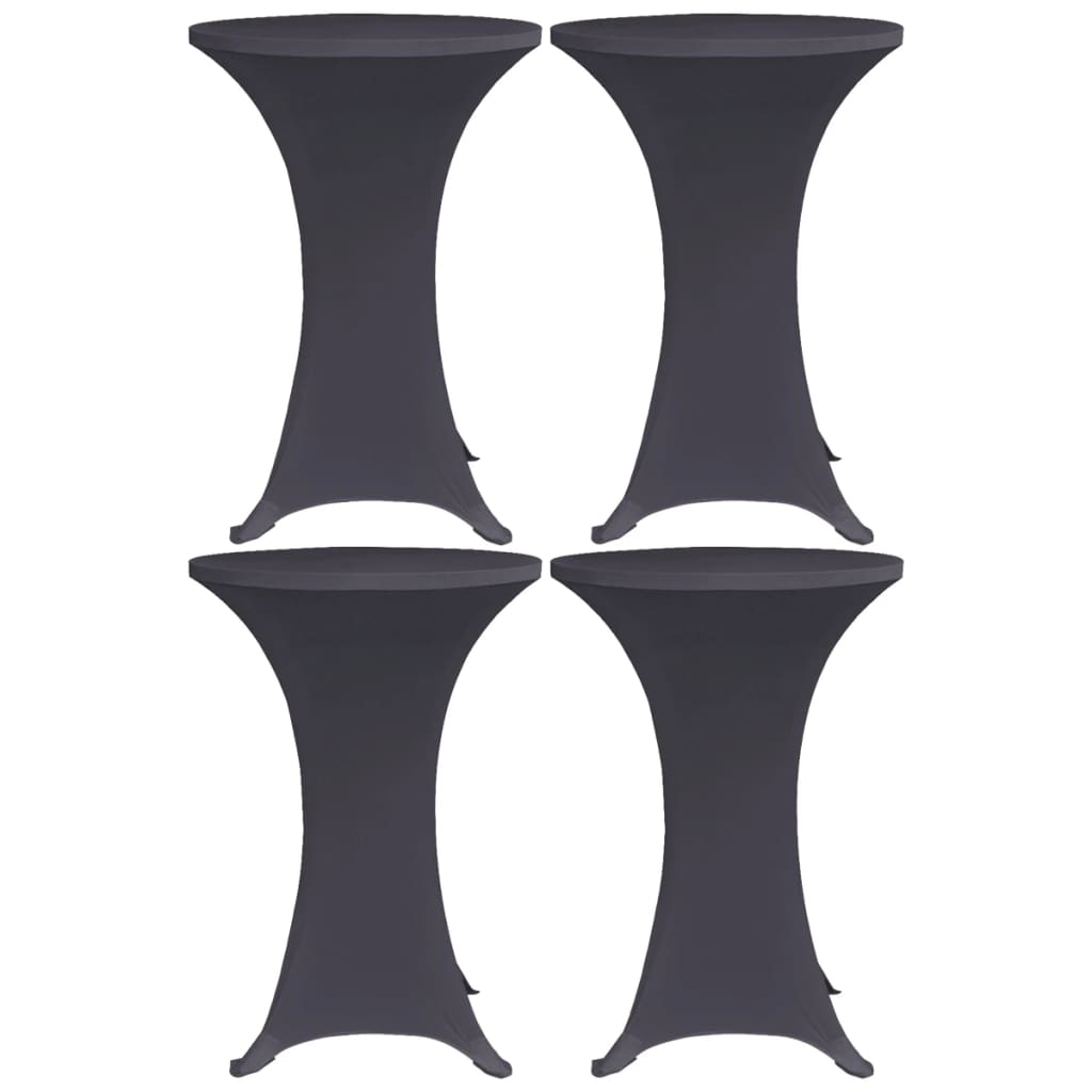 Vidaxx borddæksel stretch 4 stk 70 cm antracit